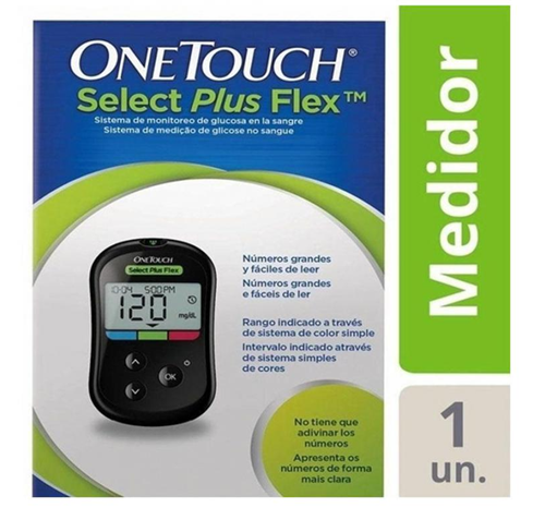 MEDIDOR GLICOSE ONE TOUCH SELECT PLUS - Lelly Drogarias